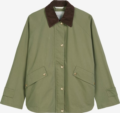 Marc O'Polo Starpsezonu jaka 'Vintage-Vibe', krāsa - brūns / zaļš, Preces skats