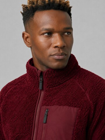 Derbe Fleece Jacket 'Kuschelby' in Red