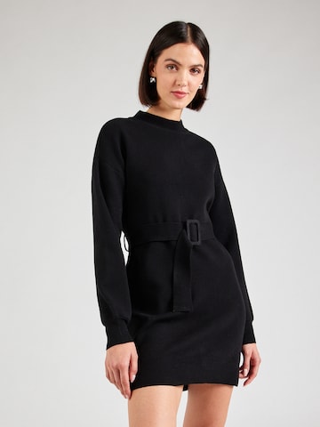 VILA Knitted dress 'ROSA' in Black: front
