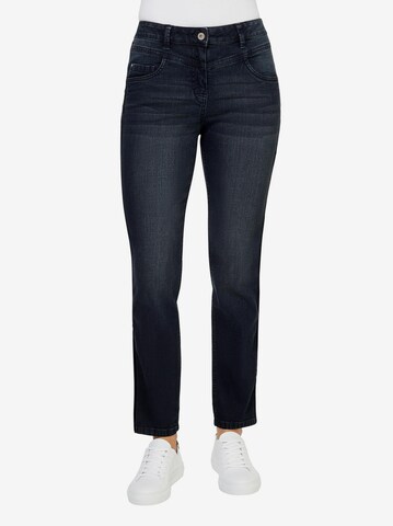 Linea Tesini by heine Regular Jeans in Blauw: voorkant