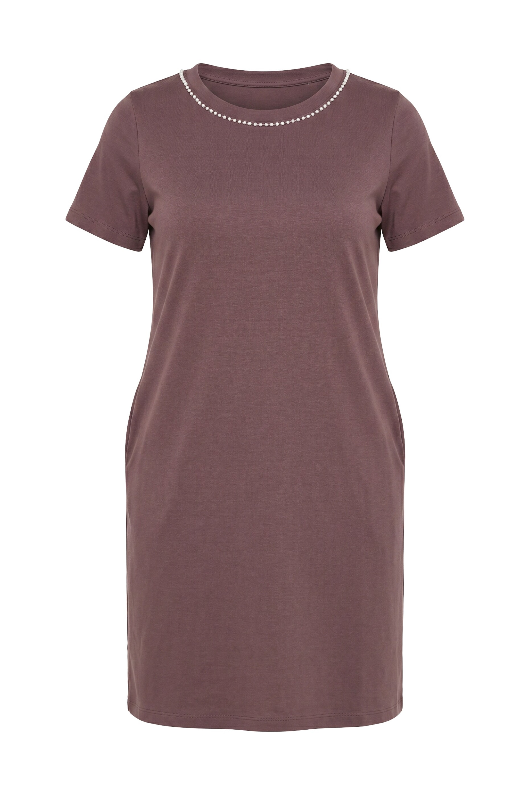 MIAMODA Dress in Brown: front
