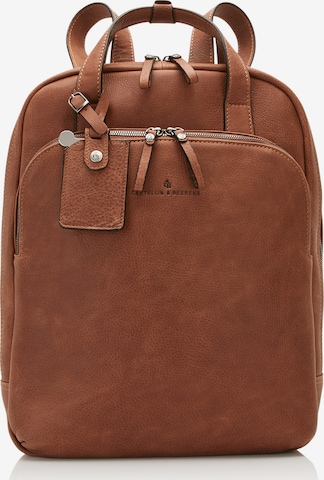 Castelijn & Beerens Backpack 'Carisma' in Brown: front