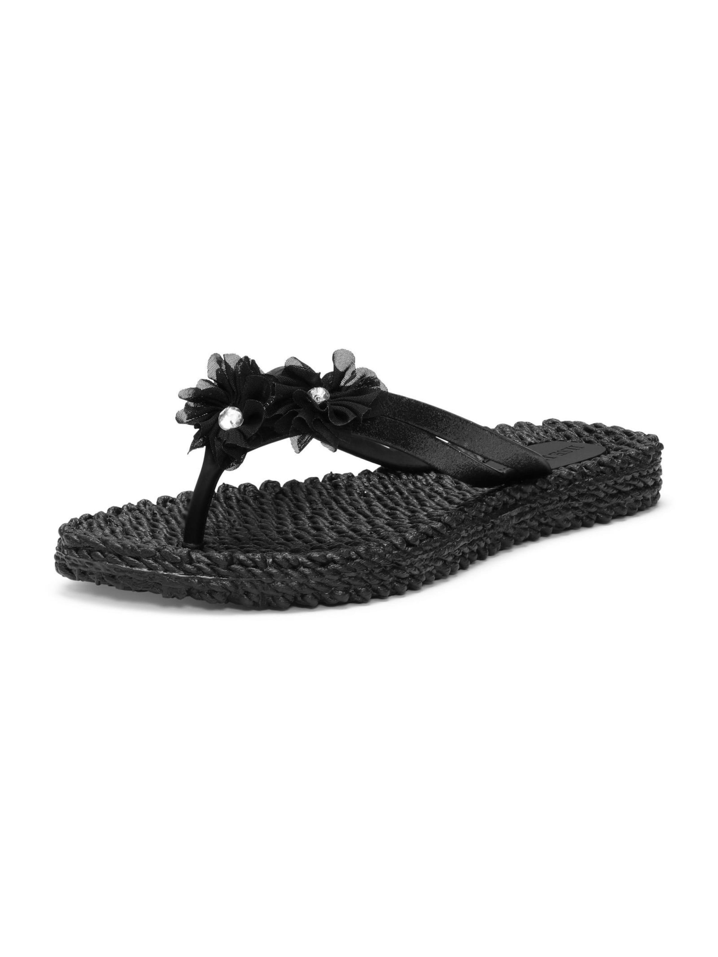 ILSE JACOBSEN T-bar sandals 'Cheerful18F' in Black: front