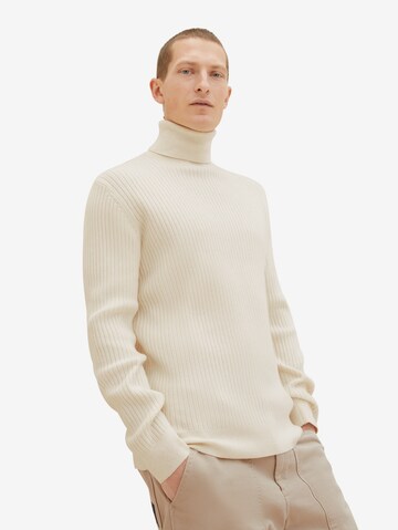 TOM TAILOR Pullover in Beige