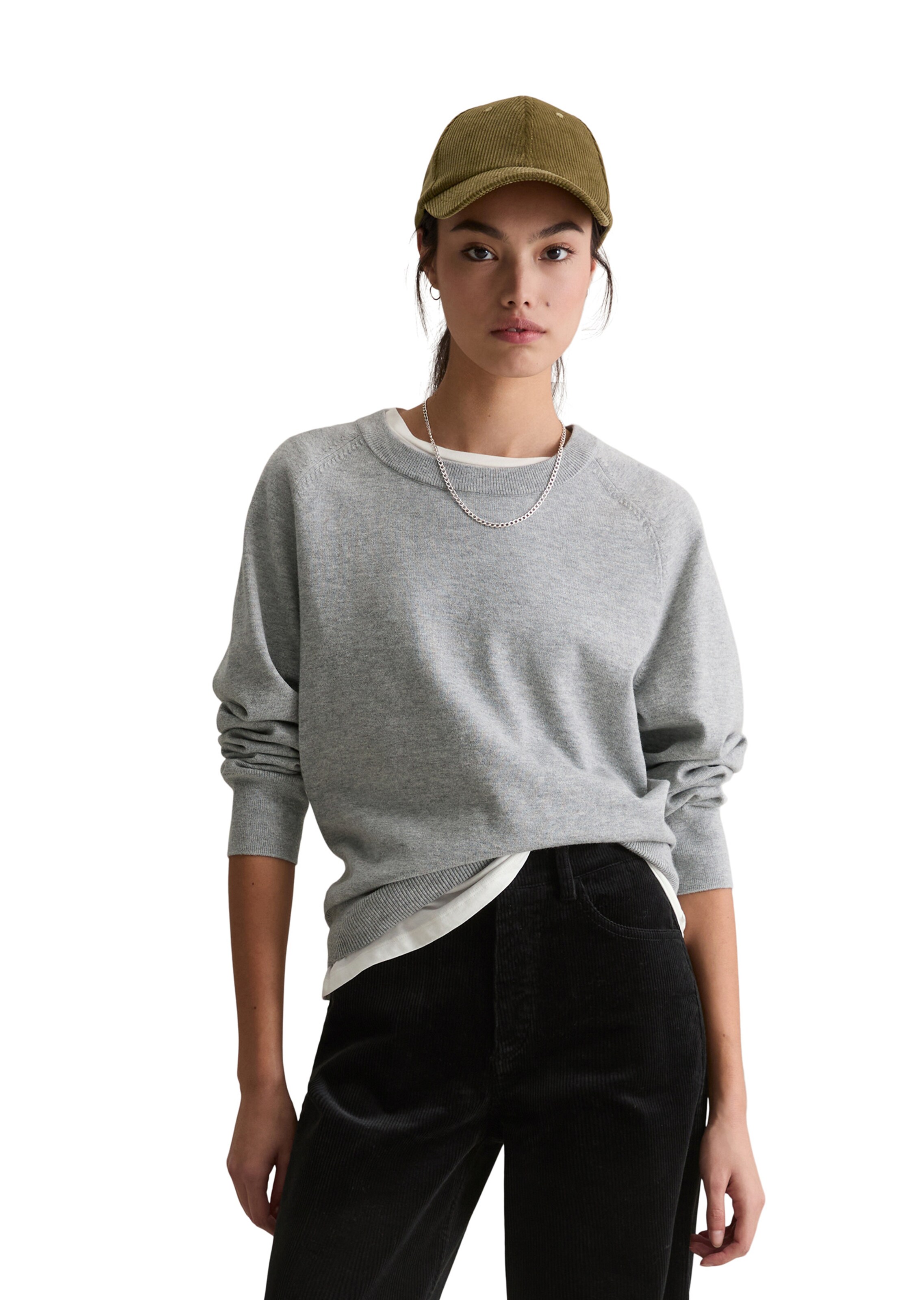 Marc O'Polo DENIM Pullover in Grau: Vorderseite