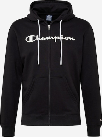 Veste de survêtement Champion Authentic Athletic Apparel en noir : devant