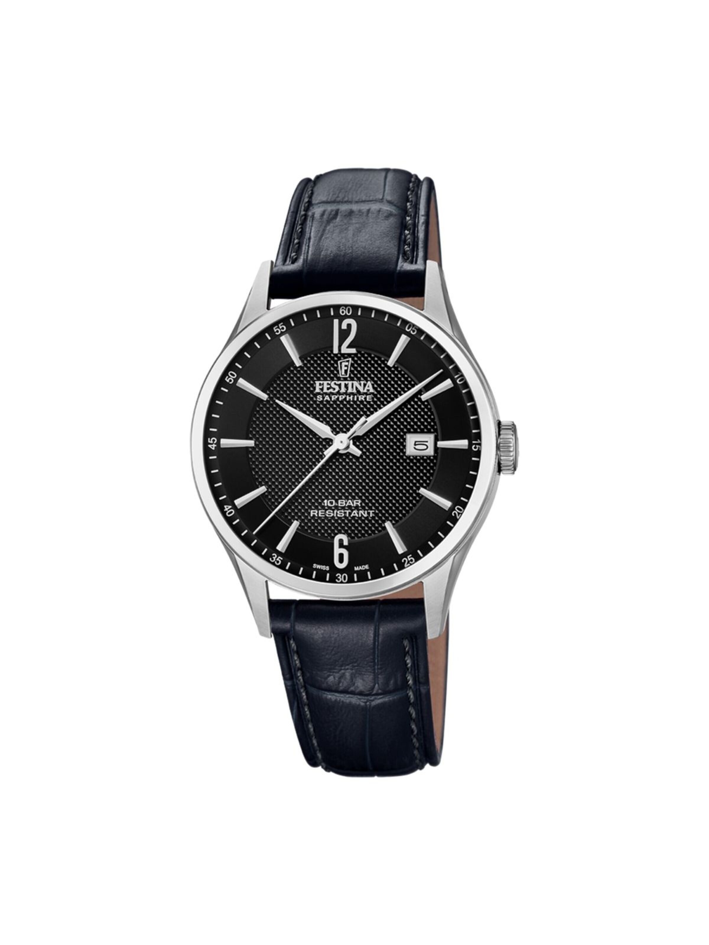 FESTINA Analoog horloge in Zwart: voorkant