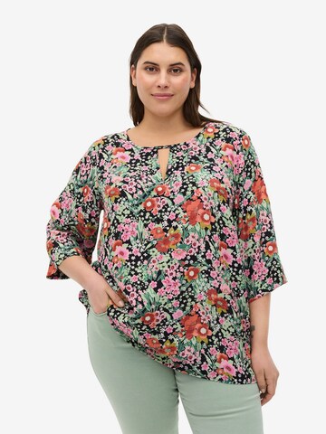 Zizzi Blouse 'XCABANA' in Gemengde kleuren: voorkant