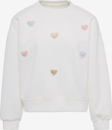 Sweat-shirt 'Pop' MYMO en blanc : devant