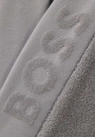 BOSS Home Long Bathrobe 'PLAIN' in Grey