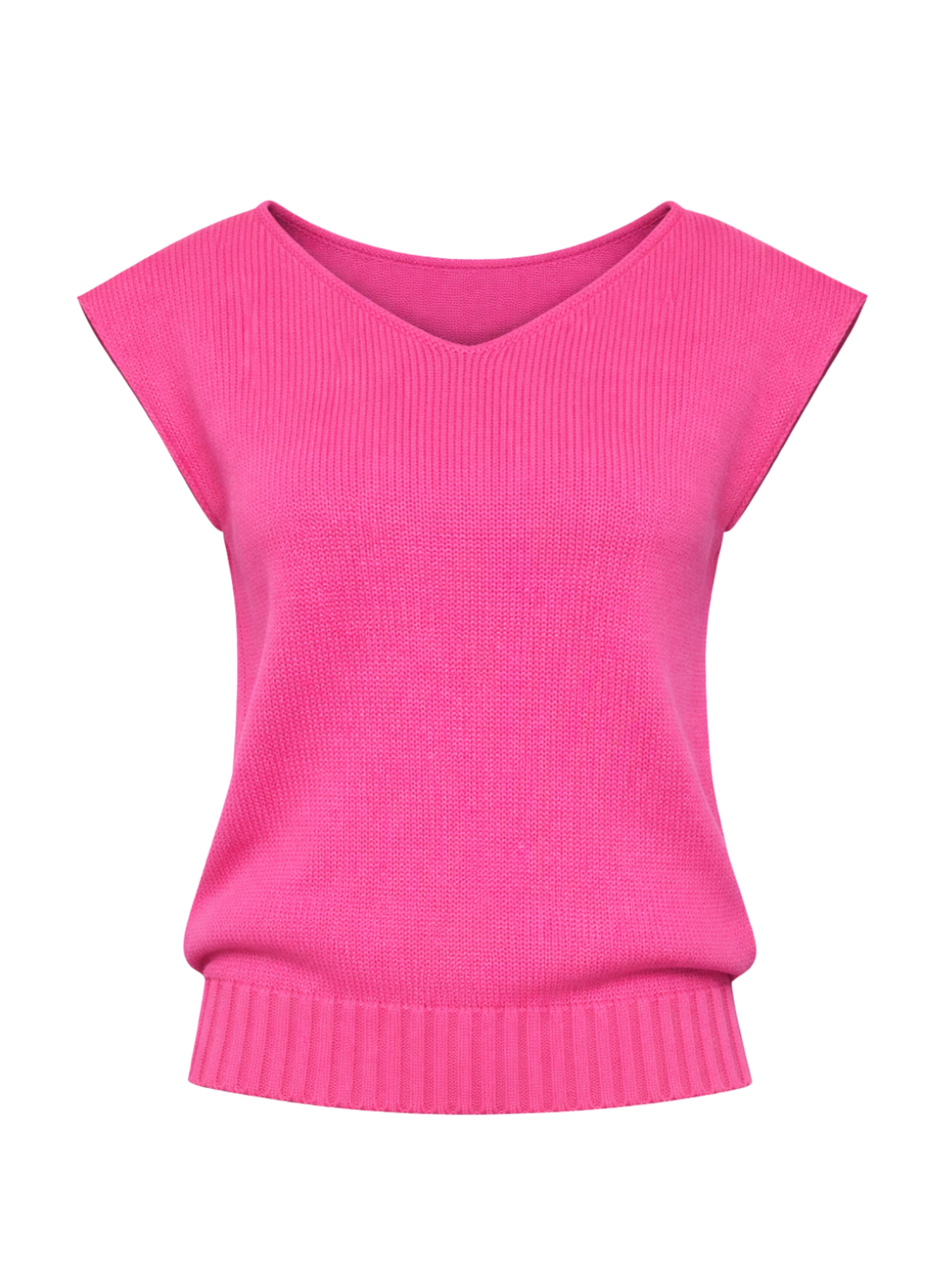 Süel knitwear - Top de punto 'Carlos' en rosa: frente