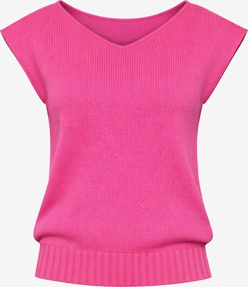 Süel knitwear Sticktop 'Carlos' in Pink: Vorderseite