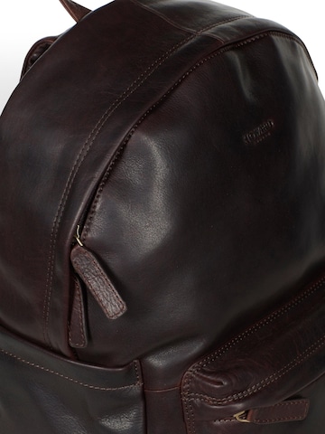 Howard London Rygsæk 'Backpack Ben Dark Brown' i brun