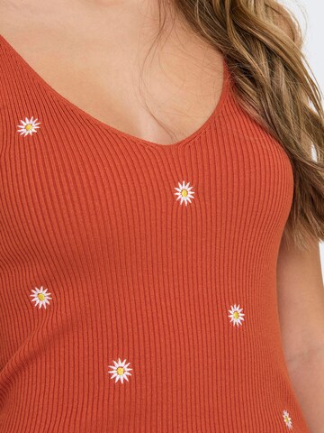 Top in maglia 'NANNA' di JDY in arancione
