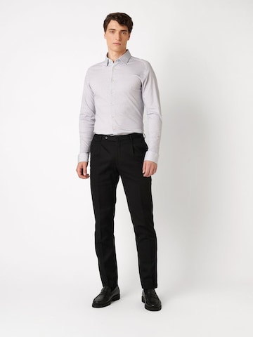 DESOTO Slim fit Zakelijk overhemd in Grijs