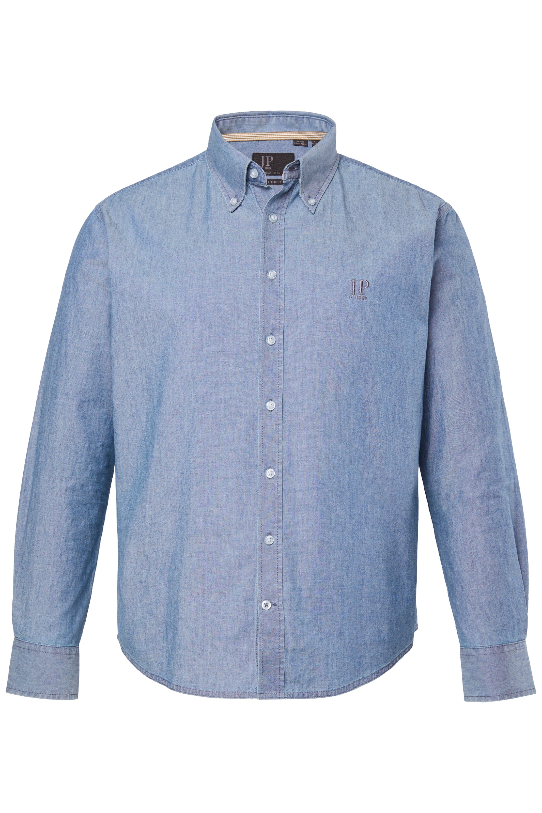 JP1880 Regular fit Overhemd in Blauw: voorkant