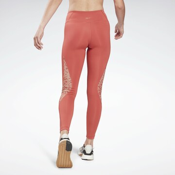 Reebok Skinny Športne hlače 'Modern Safari' | rdeča barva