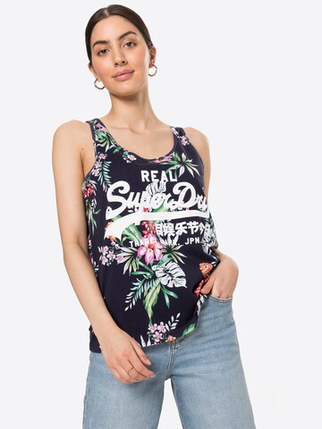 Superdry Top - kék: elől