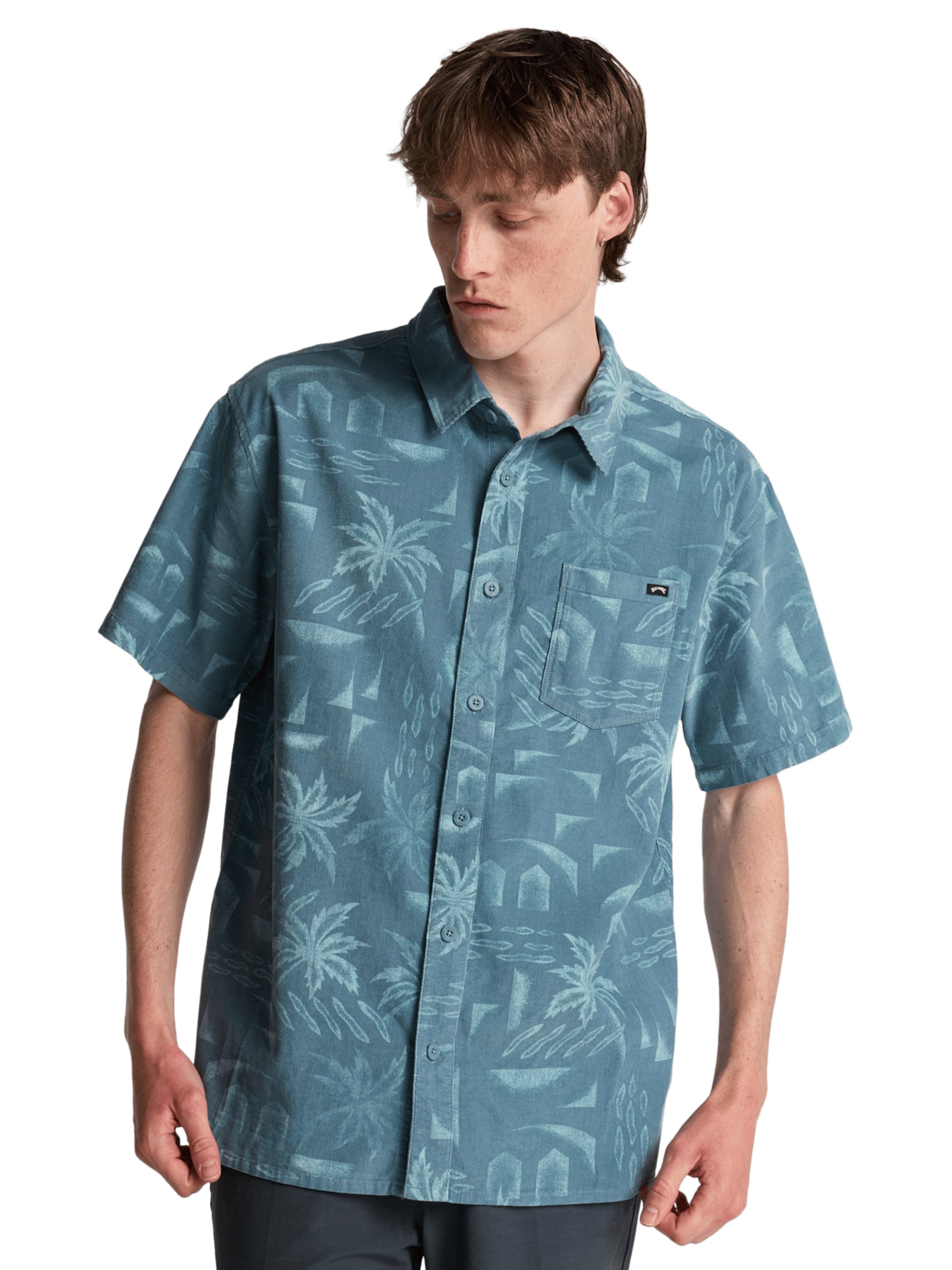 BILLABONG Comfort fit Button Up Shirt 'Solana' in Blue: front