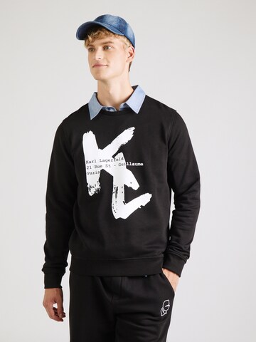 Felpa di Karl Lagerfeld in nero: frontale