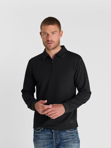 Le Temps Des Cerises Shirt 'Odevis' in Zwart: voorkant