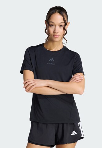 T-shirt fonctionnel 'Adidas x Les Mills' ADIDAS PERFORMANCE en noir : devant