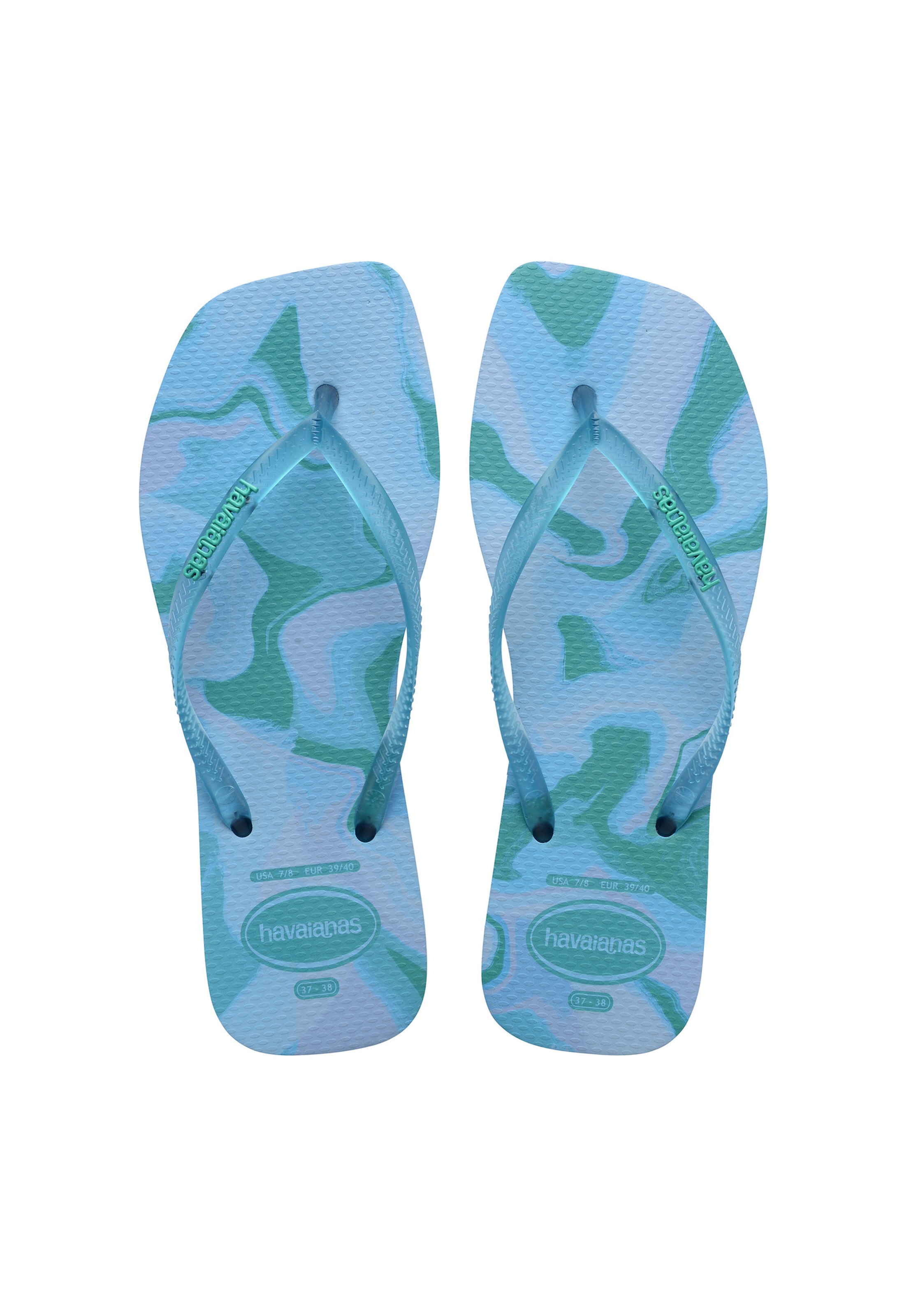 HAVAIANAS - Chinelos de dedo 'Square Jelly' em azul