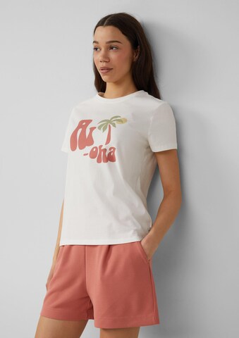 QS Shirt in Beige: Vorderseite