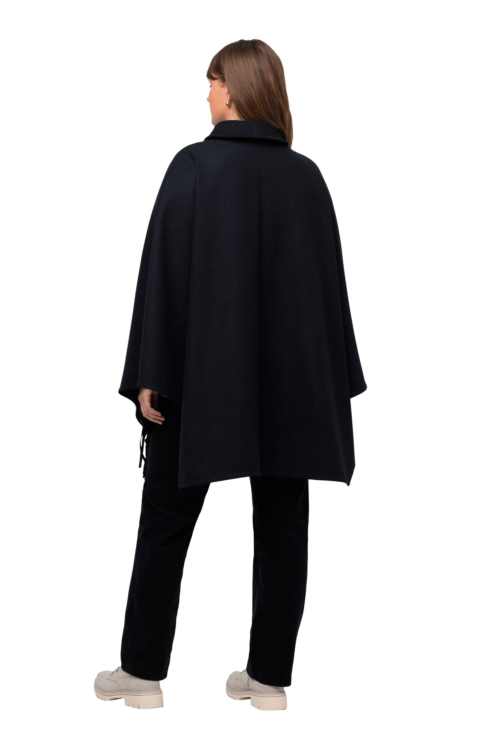 Ulla Popken Cape in Blau