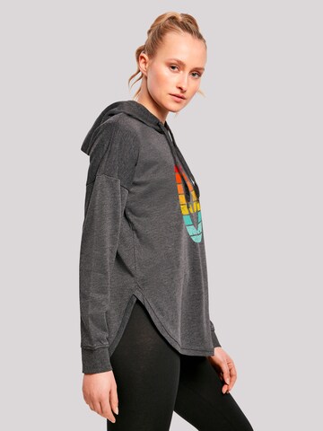 F4NT4STIC Sweatshirt 'Alien Retro Sonnenuntergang' in Grijs