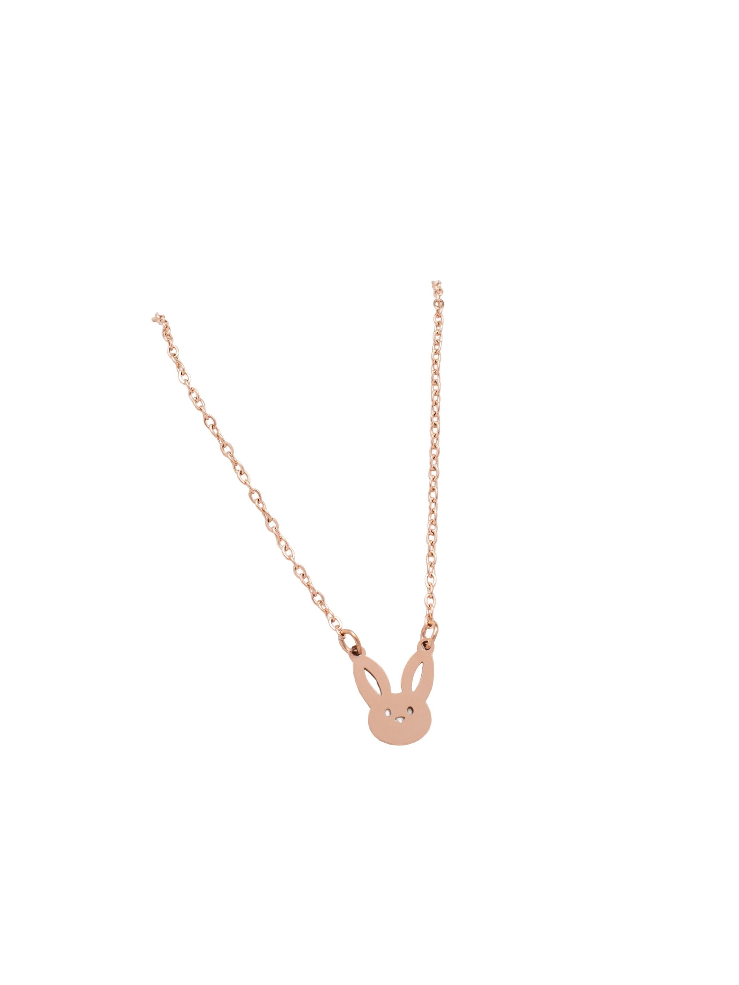 LUUK LIFESTYLE Necklace 'LUUK LIFESTYLE Halskette "Hasen"' in Gold: front