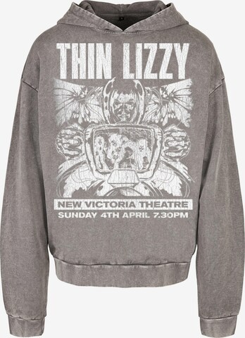 Merchcode Sweatshirt ' Thin Lizzy - New Victoria Theatre' in Grijs: voorkant