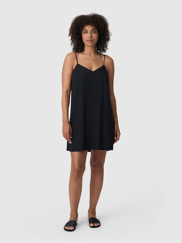 Les Lunes Negligé 'BLOOM Sleep Dress shiny' in Zwart