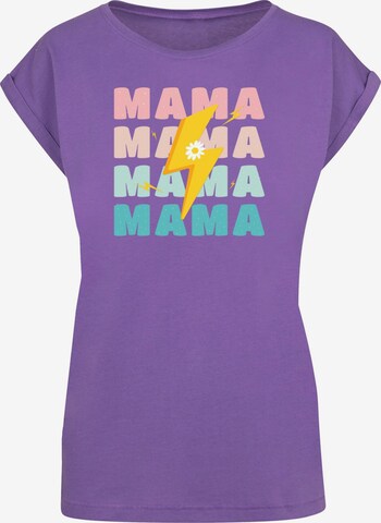Merchcode Shirt 'Mothers Day - Mama' in Purple: front