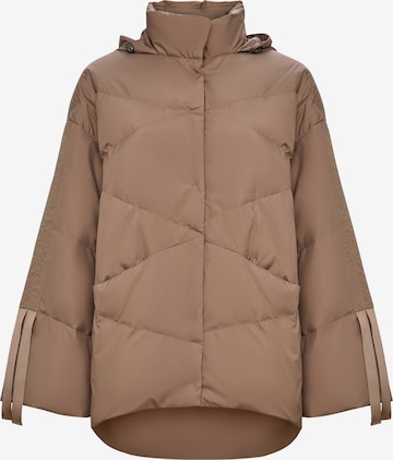 Veste d’hiver CESARE GASPARI en beige : devant