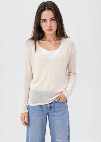 MANGO TEEN Sweater 'Burpic' in White