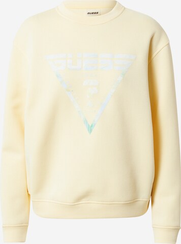 GUESS Athletic Sweatshirt 'EMELY' in Yellow: front