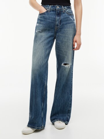 Tommy Jeans - Pierna ancha Vaquero 'CLAIRE' en azul: frente