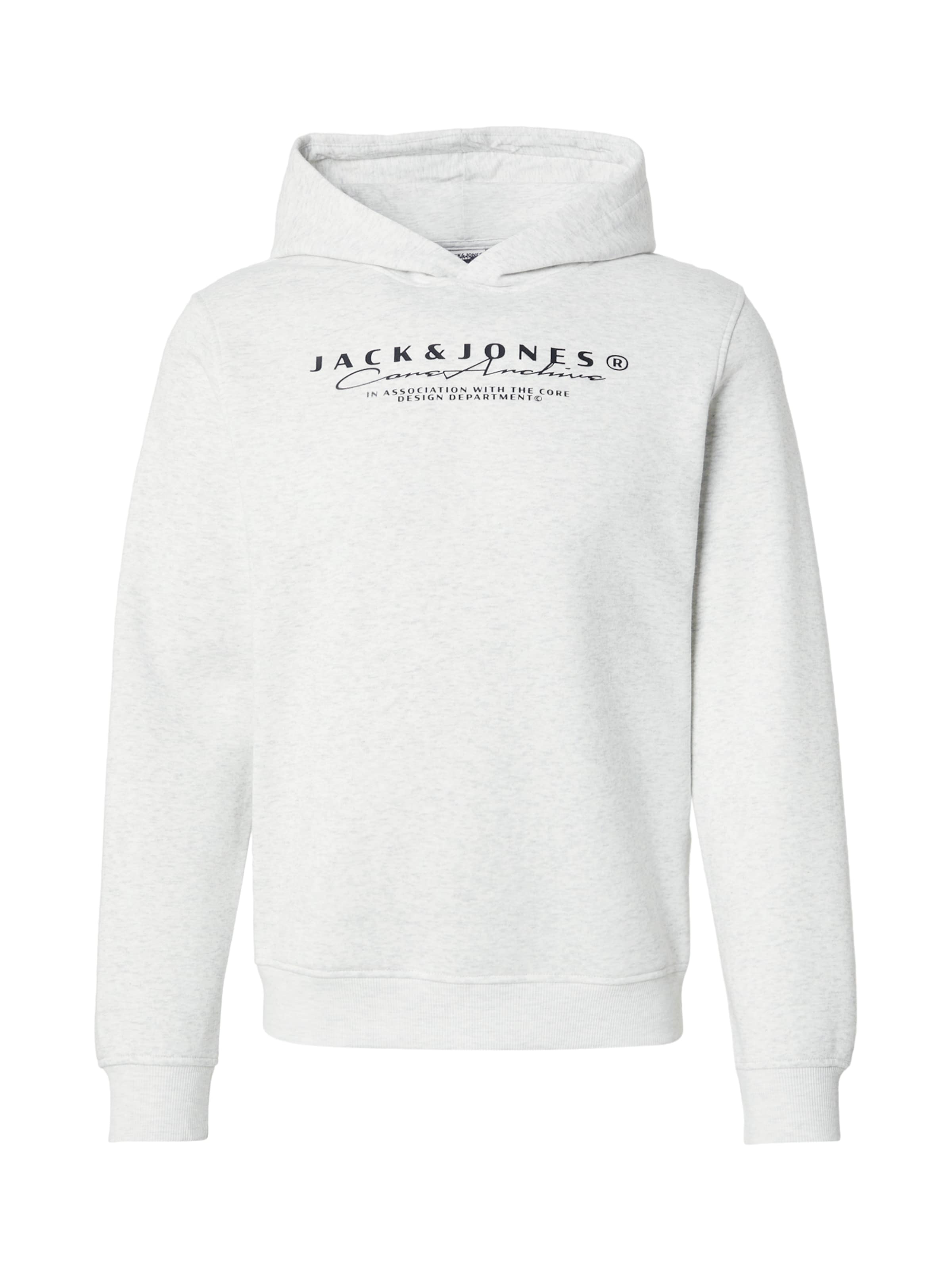 JACK & JONES Sweatshirt 'JCOPOINT' in White: front