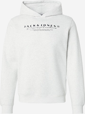 JACK & JONESSweater majica 'JCOPOINT' - bijela boja: prednji dio