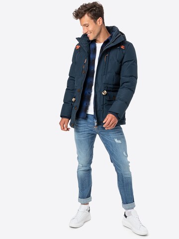 Superdry Winterjas 'Mountain Expedition' in Blauw