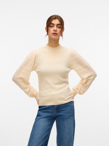 VERO MODA Tröja 'VMNEWLIMONE' i beige: framsida
