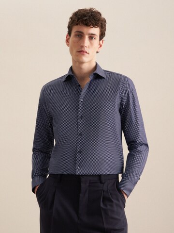 Coupe regular Chemise business SEIDENSTICKER en bleu