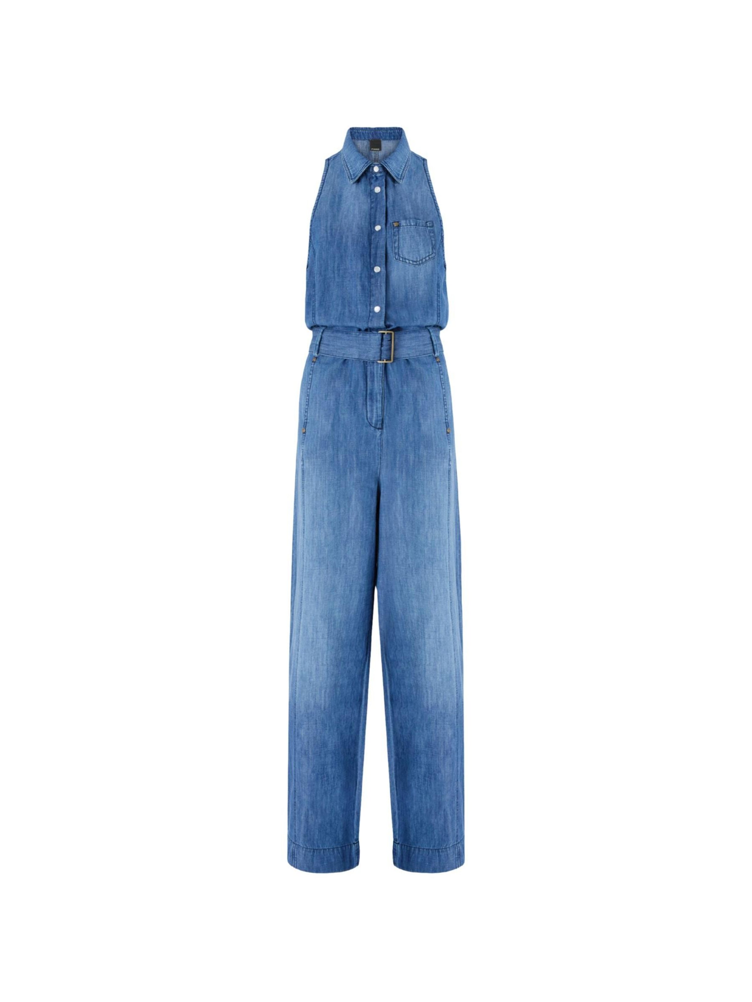 Survêtement 'PINKO VISIONE TUTA LIGHT DENIM COTONE LINO TUTA' PINKO en bleu : devant