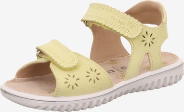SUPERFIT Sandals 'Sparkle' in Yellow: front
