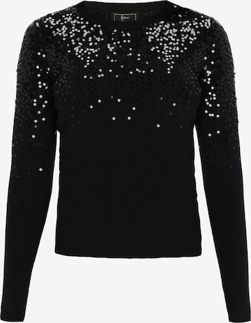 faina Svetr – černá: přední strana