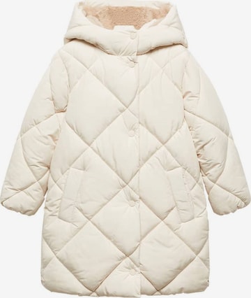 MANGO KIDS Winter Jacket 'Anorak ylenia' in Beige: front