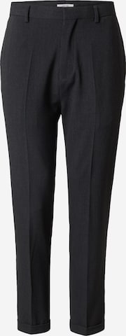 DAN FOX APPAREL Regular Pleated Pants 'Bjarne' in Grey: front