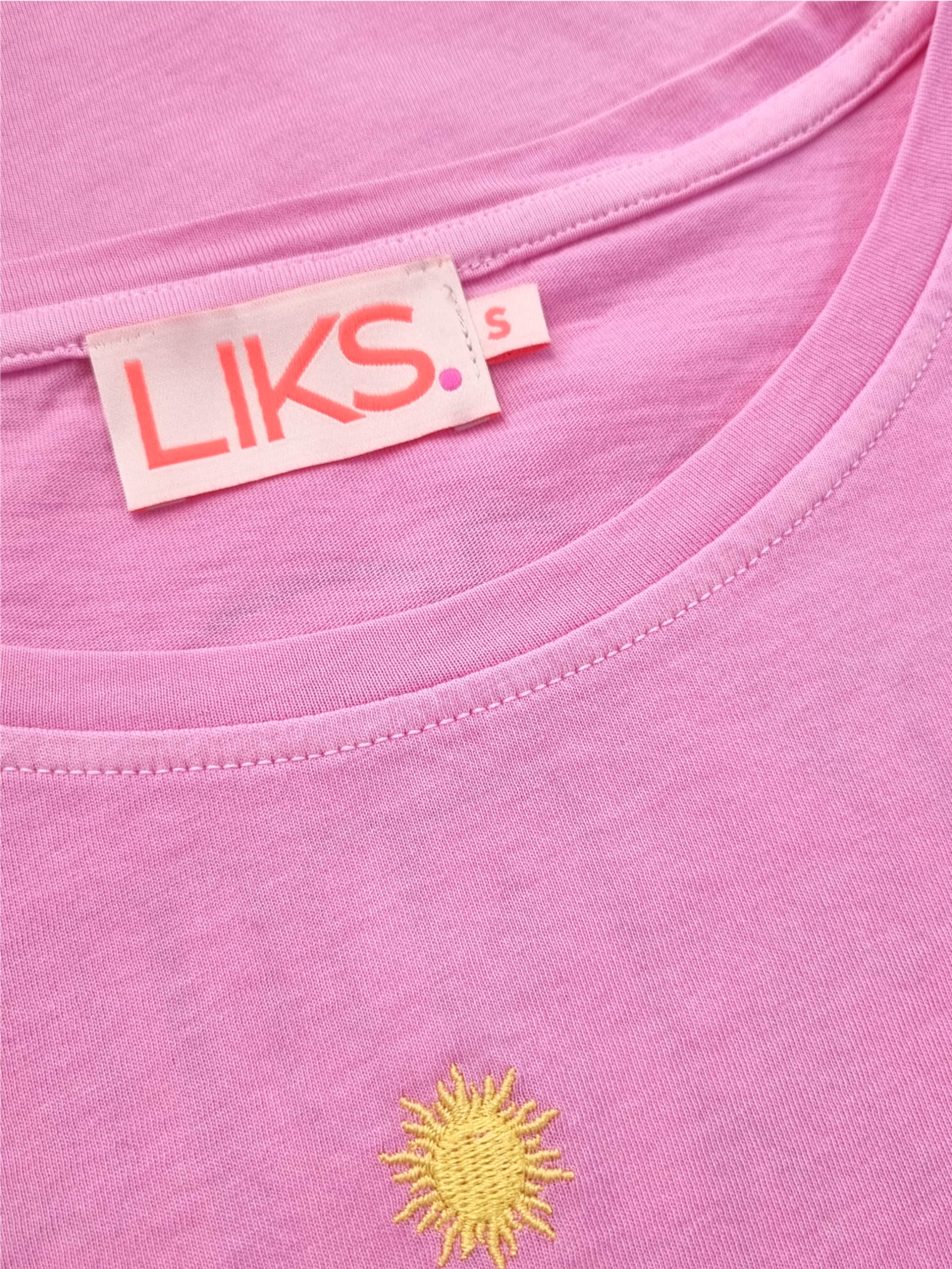 Maglietta 'Tshirt Soulful Sunshine pink' di LIKS. Munich in rosa