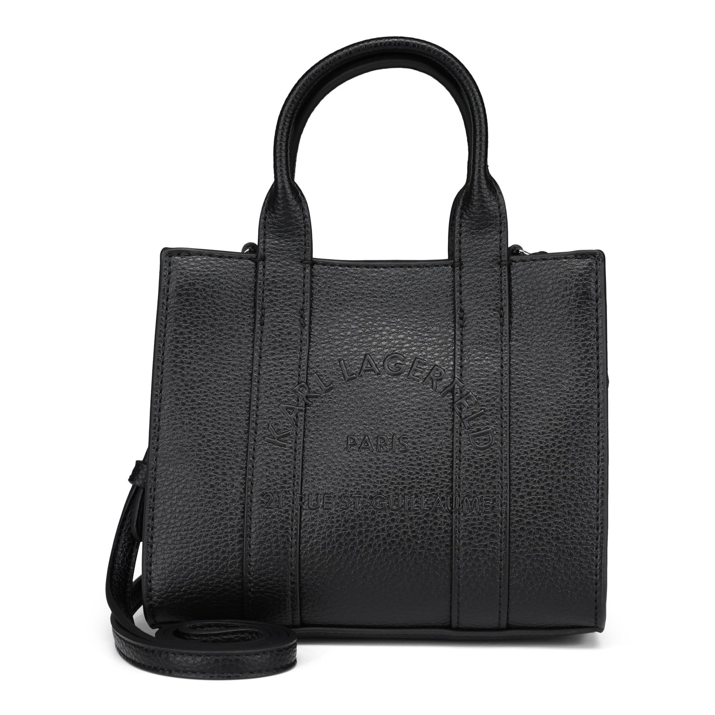 Karl Lagerfeld - Malas de tiracolo 'Rue St-Guillaume' em preto: frente